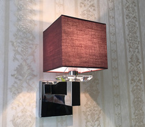 Modern simple single head wall lamp bedroom bedside crystal wall lamp model room background wall wall lamp designer lamp