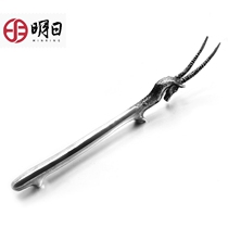 Tomorrow silver pot fork antelope pot fork iron pot fork S990 foot silver pot fork tea ceremony accessories pot cover clip