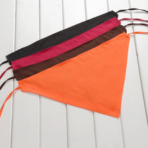 New triangle scarf waiter headscarf coffee shop hotel work pure monochrome hat Western restaurant decoration Korean female