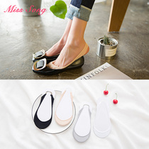 High heels socks summer ultra-thin invisible super shallow sling boat Socks womens cotton socks semi-foot silicone non-slip socks