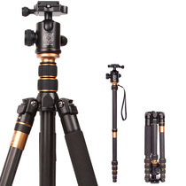 Lightweight era Q666C carbon fiber tripod head portable travel SLR camera carbon triangle bracket
