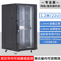 Professional version Thickened 1 2m network cabinet 22U Switch Monitoring power amplifier cabinet Server cabinet