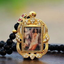  Thai Buddha brand Azanming nine-tailed fox fairy Buddha brand drill shell small mold to attract fortune help marriage attract peach blossom