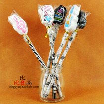 2016 New Creative Music Stationery Notes Piano Guitar Styling Wood Pencil Eraser Pen