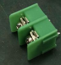2pin 7 62 terminal block green in-line straight pin 2-position green terminal