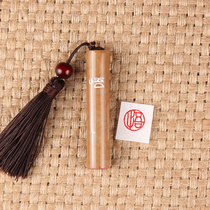 (Enlightenment) Hard pen idle chapter handmade seal cutting finished product seal production calligraphy collection calligraphy introduction