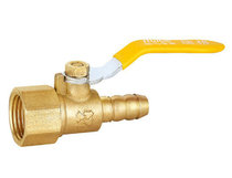 Rigg 501 long handle internal teeth gas ball valve gas valve 4 points DN15