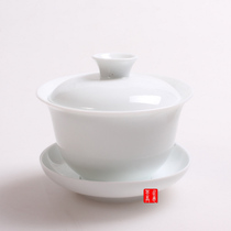 Double 1111 Ceramic Cover Bowl Big Number Utive Tea Furniture Accessories Tea Bowl Tea Cup Lid Glass Cover Porcelain Cup Lid High White