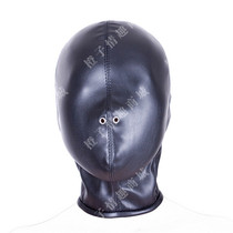 Adult Sm Props Executioner Spice Soft PU All-bag Headgear Mask Leather Mask to punish tied bondage