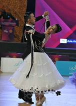 2018 dress Grand Pendulum Morden Dance Competition Dress Performance Dress Morden Performance Dress Black & White Color