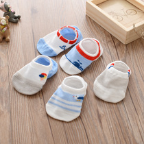 Baby autumn cotton socks baby shallow invisible boat Socks Navy wind thin boys mesh socks children breathable socks
