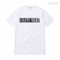 SUPREME SILENT NIGHT TEE Christmas Eve LIMITED SHORT-SLEEVED T-SHIRT