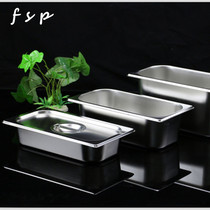 1 3 stainless steel grade basin thickened electrolytic share basin ice cream fruit saucer square basin buffet square basin with lid