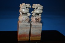 Old natural Shoushan stone lion seal seal seal stamp price