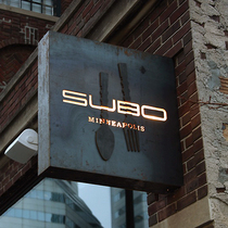  Creative light box Personality light box loft style advertising double-sided light box