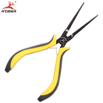 Hong Kong Flying Deer 125mm 55# Carbon Steel Needle Pliers Needle Pliers Long Pointed Mini Toothless Toothless
