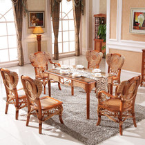 Rattan dining chair Rectangular rattan dining table 1 5M Rattan woven dining table Rattan dining table Rectangular rattan dining table