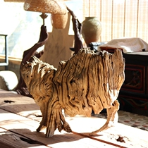 Home fun ornaments small cute wood art study Bogdo decoration ornaments restaurant art ornaments dead wood