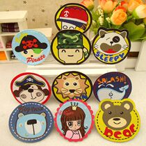 68 Childrens clothes cloth patch patch fashion jeans decorative embroidery Clothing accessories No glue cartoon make up small holes woven label