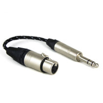 Balanced headphone adapter cable (4-core card farmer to 6 35 male) monocrystalline copper 6N OCC