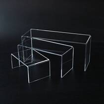 Acrylic U-shaped booth N-shaped cosmetics jewelry display jewelry rack transparent perfume base hand-held jewelry display