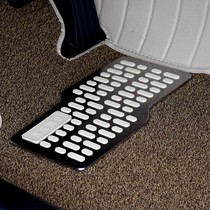 Cab wire ring foot pad Metal stainless steel throttle brake non-slip pedal Wear-resistant steel plate repair sheet