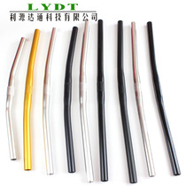 Bicycle straight handlebar straight aluminum handlebar 25 4 caliber aluminum alloy straight handlebar bicycle accessories
