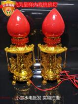 Pro-Double 12 Large Dragon Feng Birthday Peach LED Caihou lamp for the Buddha lamp Electric candle holder Long Ming Lights Guanyin for the lamp sacrificial lamp