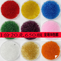 3mm transparent rice beads Diy ornaments accessories Cross embroidered beads clothing accessories Mijul 20 gr about 600