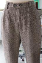 Autumn and Winter dress retro air high waist loose fashion character wool wool wool wool wool female pants