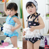 Baby swimsuit female baby girl swimsuit 2021 New Yangqi Boys Korea Childrens Princess Wind Skirt Style Summer
