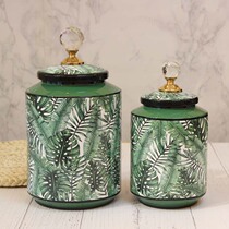 Modern Nordic decorative tank ceramic storage tank European living room porch TV cabinet ornaments creative storage bucket