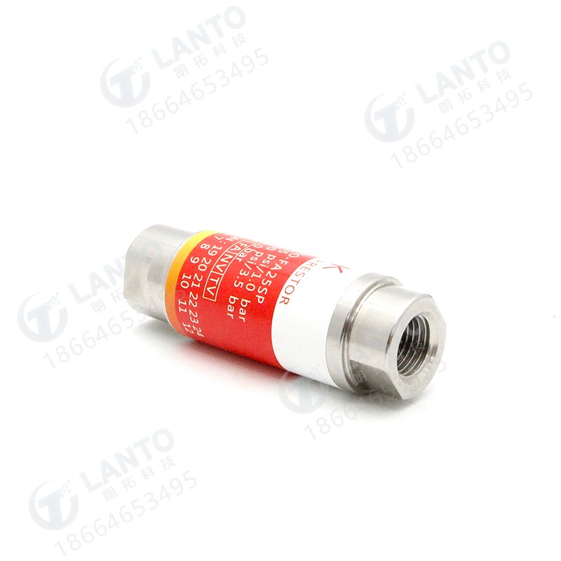 Laboratory Stainless Steel 316L pipe tempering preventer hydrogen acetylene Propane oxygen flame arrester tempering valve