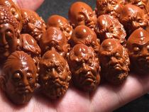Nuclear carving fans handmade olive nuclear carving single Eighteen Arhats Rohan long su gong famous Han zhong jun the experiment