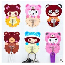 Cute cartoon strong incognito hook can be reused without leaving traces sticky hook