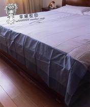 Foreign trade Yu Shan * polyester cotton Mediterranean Style Retro blue bed Skirt Bedsheet Ex-gratia Flush