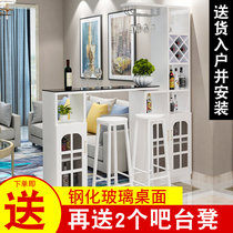 Bar Desk Home Living Room Partition Small Bar Counter Wine Cabinet Multifunction Minima Modern Folding Wine Cabinet Bar Terrace