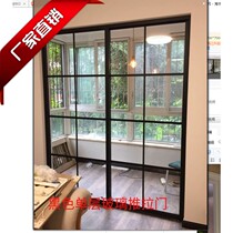 Tianjin custom titanium magnesium alloy kitchen bathroom living room balcony eight square grid sliding door swing door