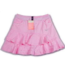 Quick-drying tennis skirt Womens summer casual sports short skirt Mid-waist elastic badminton culottes skirt with pocket