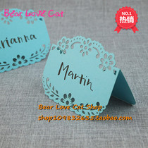 30 pieces of wedding gifts seat card creative hollow flower sign-in table card meeting personality seat card