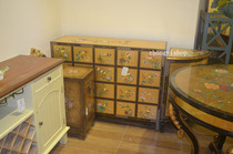 New Chinese Gold Foil Twenty Bucket Gold Foil Hand-painted Locker Decoration Cabinet Display Cabinet CD Cabinet