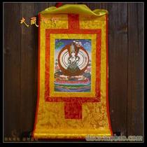 Tibetan Buddhist supplies gold-plated (Gilded) Thangka Buddha statue Thousand Hands big white umbrella Buddha mother length 40cm yellow