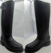 Wanli Horse high-barrel mens boots Mens long-barrel spurs boots Outdoor high-top leather boots Leather knight boots