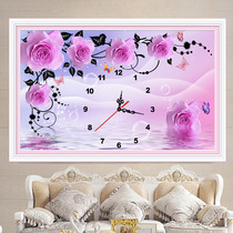 Diamond painting 2021 New 5D full drill Living room Bedroom Cross embroidered alarm clock sticter drill point drilling and stick painting 2022