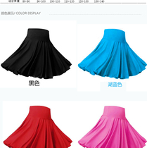 New womens square dance dress pleated skirt skirt skirt skirt Latin dance practice skirt