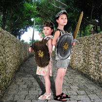 Halloween armor Props Knife Sword Shields Children Performance Costumes Boy Prince Warriors Dress Hero Suit