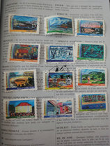 French letter stamp 2011 French overseas territory scenery 12 full