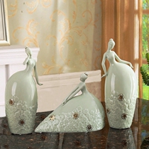 European character ornaments ceramic vase wine cabinet porch modern simple craft decoration creative home decoration