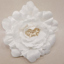 Three-dimensional large flower handmade DIY flower sheet petal bridal head ornament Wedding Dress Accessories Accessories Ben White Flower