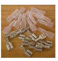 (Nangfang Electronics) 2 8MM Inserted Spring Wiring Terminals Cold Press Terminals Full Copper Matching Rubber Insulated Sleeves